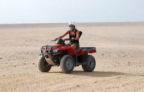 Morning Quad Bike Desert Safari Trip From Sahel Hashesh