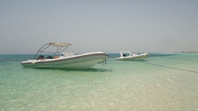 Private speedboat trip to orange island in Hurghada