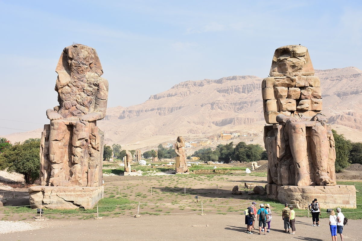 The Colossi of Memnon in Luxor 