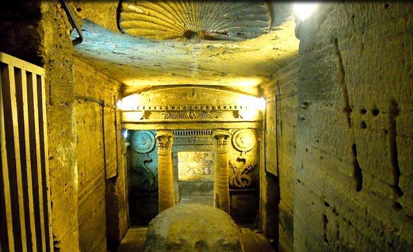 the Catacomb of Kom el Shoqafa in Alexadria 