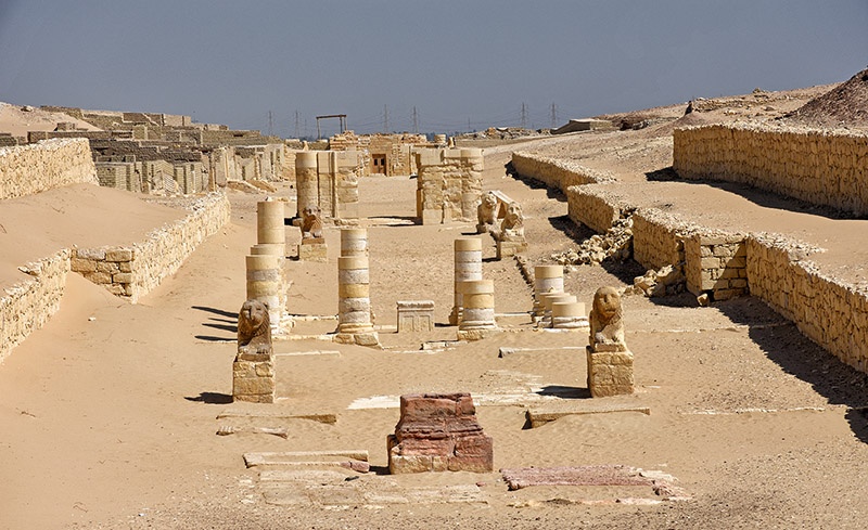 the temple of Madinet Madi in El Fayoum 