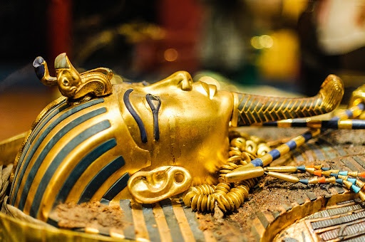  The sarcophagus  of King Tut